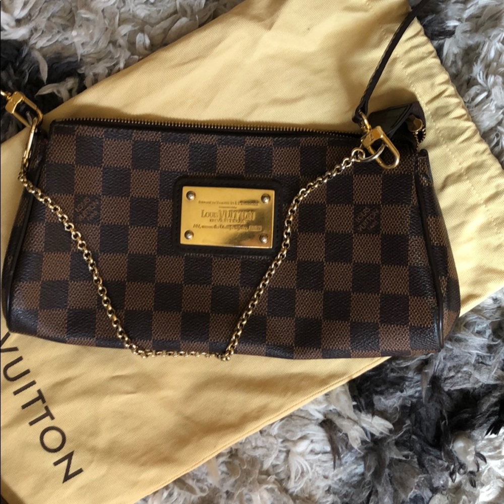 Louis Vuitton Damier Ebene Eva clutch